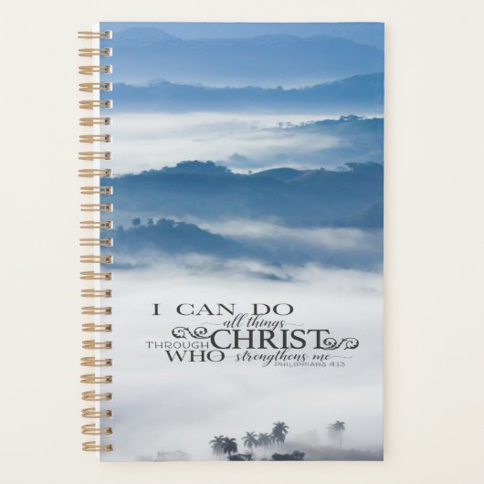 Filippenzen 4:13 Alle dingen door Christus Bijbel Planner (Voorkant)
