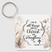 Filippenzen 4:13 Alle dingen door Christus Bijbel Sleutelhanger (Voorkant)