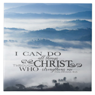 Filippenzen 4:13 Alle dingen door Christus Bijbel Tegeltje