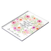 Filippenzen 4:13 Bijbel Schrift Verse Bloemen Notitieboek (Linkerzijde)