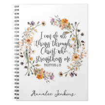 Filippenzen 4:13 Bijbel Schrift Verse Bloemen