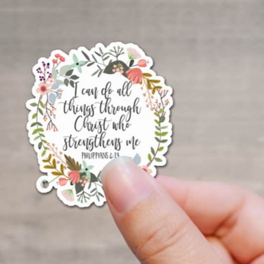 Filippenzen 4:13 Bijbel Schrift Verse Sticker