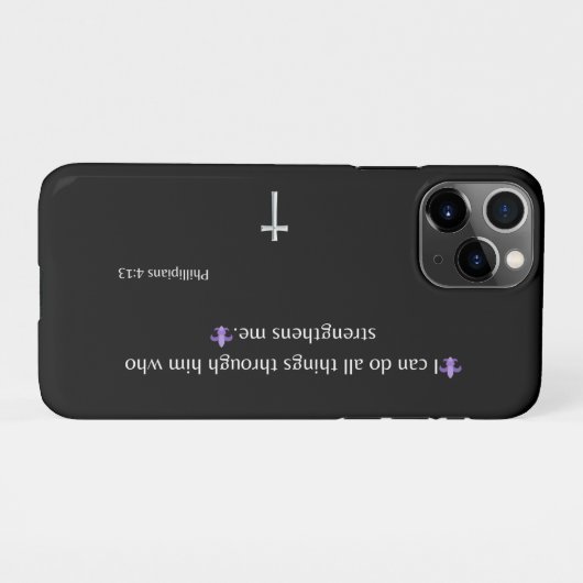 Filippenzen 4:13 Bijbel Verse iPhone / iPad case Hoesje (Achterkant horizontaal)