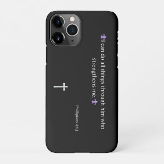 Filippenzen 4:13 Bijbel Verse iPhone / iPad case iPhone 11Pro Hoesje