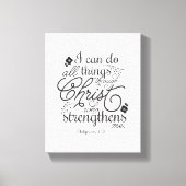Filippenzen 4:13 Bijbel Verse Schrift Pick Kleur Canvas Afdruk (Voorkant)