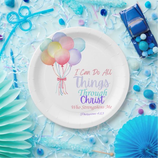Filippenzen 4:13 Bijbelvers Borden Papieren Bordje (Feest)