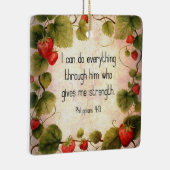 Filippenzen 4:13 Bijbelvers over tijdloos ontwerp Keramisch Ornament (Rechts)