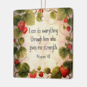 Filippenzen 4:13 Bijbelvers over tijdloos ontwerp Keramisch Ornament (Links)