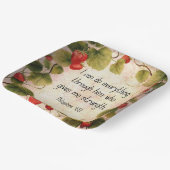 Filippenzen 4:13 Bijbelvers over tijdloos ontwerp Papieren Bordje (Gebogen)