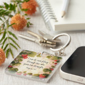 Filippenzen 4:13 Bijbelvers over tijdloos ontwerp Sleutelhanger (Voorkant Rechts)