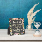 Filippenzen 4:13 Bijbelvers  pastel bloemig Fotoplaat (Insitu)