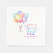 Filippenzen 4:13 Bijbelvers: servetten (Voorkant)