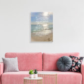 Filippenzen 4:13 Bijbelvers Strand Christelijke ku Canvas Afdruk (Insitu (Woonkamer))
