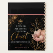 Filippenzen 4:13 Bloemendecoratie Christelijk Planner (Achterkant)