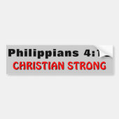 Filippenzen 4:13 Christelijk Sterk Bumpersticker (Voorkant)