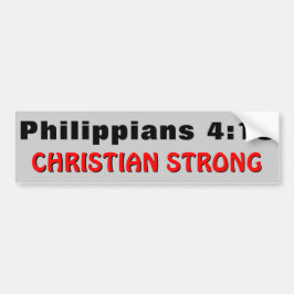 Filippenzen 4:13 Christelijk Sterk Bumpersticker