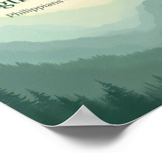 Filippenzen 4:13 Ik kan alles doen Poster (Hoek)