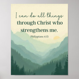 Filippenzen 4:13 Ik kan alles doen Poster