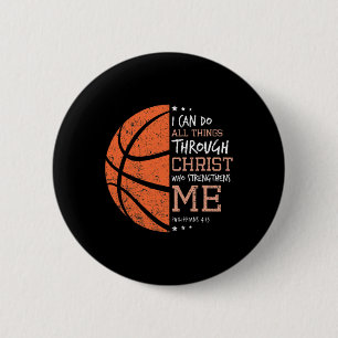 Filippenzen 4 13 Ik kan alles doen wat Christelijk Ronde Button 5,7 Cm