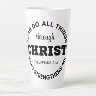 Filippenzen 4:13 Ik kan alles doen wat in de Schri Latte Mok