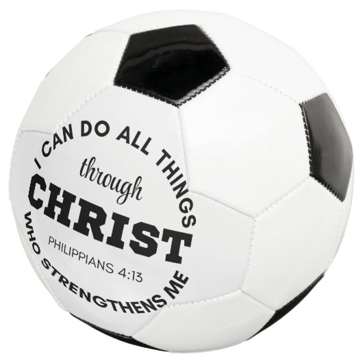 Filippenzen 4:13 Ik kan alles doen wat in de Schri Voetbal (Drie kwart)