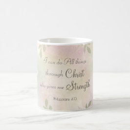 Filippenzen 4:13 Ik kan alles doen wat roze is Koffiemok