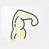 Filippenzen 4:13 KJV Bijbel Verse Fleece Deken (Voorkant (Horizontaal))