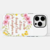 Filippenzen 4:13 Roze en gele bloemen Case-Mate iPhone Case (Achterkant (horizontaal))