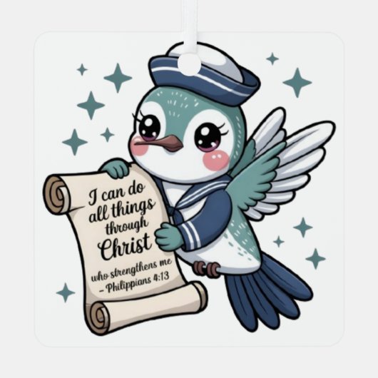 Filippenzen 4:13 Zeeman Hummingbird Ornament (Achterkant)