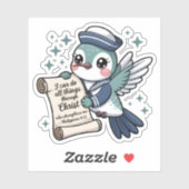 Filippenzen 4:13 Zeeman Hummingbird Sticker (Vel)