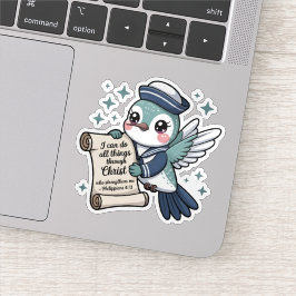 Filippenzen 4:13 Zeeman Hummingbird Sticker