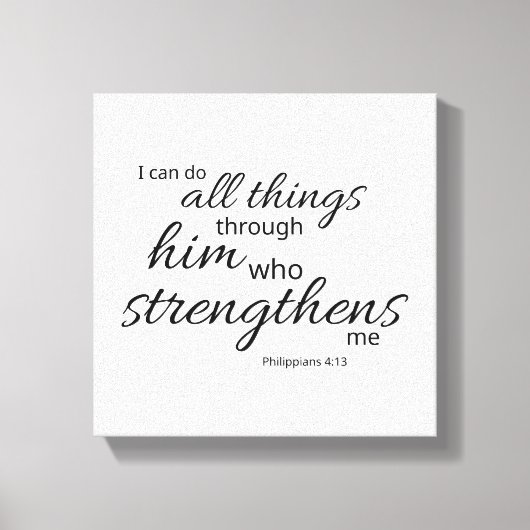 Filippenzen 4:13 zwart-wit canvasprint canvas afdruk (Voorkant)
