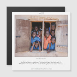 Filippenzen 4:19-20 GODS BELOFTE SCRIPIX magnetisc Magnetische Uitnodiging