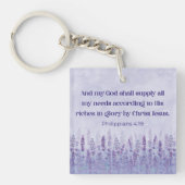 Filippenzen 4:19 Bijbelvers Mijn God zal voorzien Sleutelhanger (Voorkant)