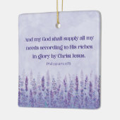 Filippenzen 4:19 - God zal allen voorzien Keramisch Ornament (Links)