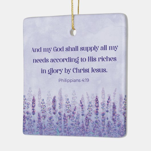 Filippenzen 4:19 - God zal allen voorzien Keramisch Ornament (Links)