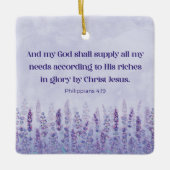 Filippenzen 4:19 - God zal allen voorzien Keramisch Ornament (Voorkant)