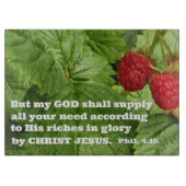 Filippenzen 4:19 Maar mijn God zal al uw Snijplank (Voorkant)
