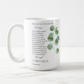 Filippenzen 4:4-7 Bijbelverzen Eucalyptusbladeren Koffiemok (Links)