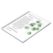 Filippenzen 4:4-7 Bijbelverzen Eucalyptusbladeren Notitieboek (Linkerzijde)