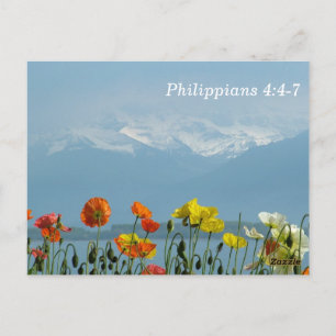 Filippenzen 4:4-7 Wees niet bezorgd Briefkaart