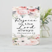 Filippenzen 4:4 Aanmoediging Kaart (Staand voorkant)