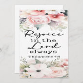 Filippenzen 4:4 Aanmoediging Kaart (Voorkant / Achterkant)