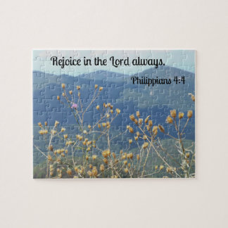 Filippenzen 4:4 Vreugde in de Heer altijd. Legpuzzel