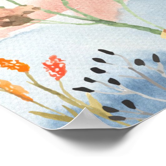 Filippenzen 4:4 Waterverf kolibrie Poster (Hoek)