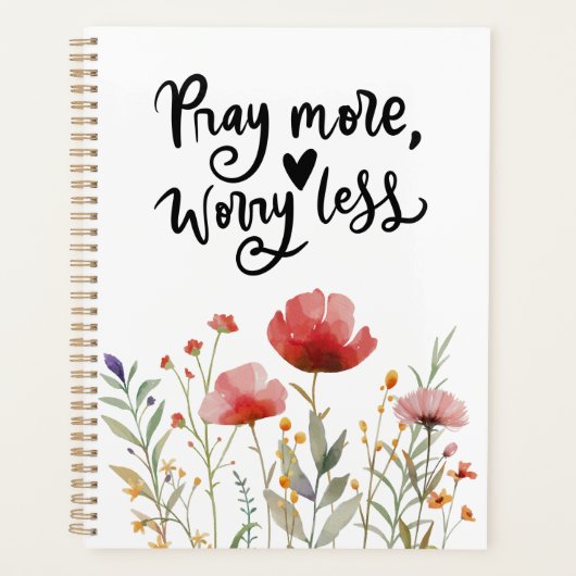 Filippenzen 4:6-7 Bid Meer Zorgen Minder Bijbelver Planner (Voorkant)