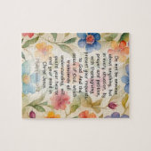 Filippenzen 4:6-7 Bijbeltekst in waterverf Legpuzzel (Horizontaal)