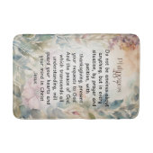 Filippenzen 4:6-7 Christelijk Bijbelvers Waterverf Badmat (Voorkant)