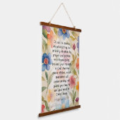 Filippenzen 4:6-7 Christelijk Bijbelvers Waterverf Hangend Wandkleed (Gebogen)