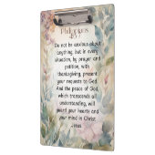 Filippenzen 4:6-7 Christelijk Bijbelvers Waterverf Klembord (Links)